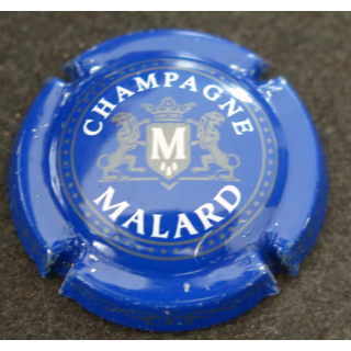 Capsule Muselet de bouteille de champagne MALARD Jean-Louis n° 12d Fond Bleu