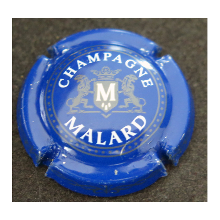 Capsule Muselet de bouteille de champagne MALARD Jean-Louis n° 12d Fond Bleu
