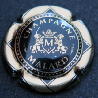 Capsule Muselet de bouteille de champagne MALARD Jean-Louis n° 10 Contour or