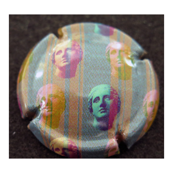 Capsule Muselet de bouteille de champagne GENERIQUE n° 1172c Art collection n° 7
