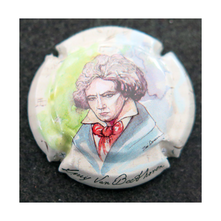 Capsule Muselet de bouteille de champagne GENERIQUE n° 1134a 250° Anniversaire Ludwig Van Beethoven