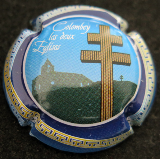 Capsule Muselet de bouteille de champagne GENERIQUE n° 1089 Mémorial Colombey les deux Eglises