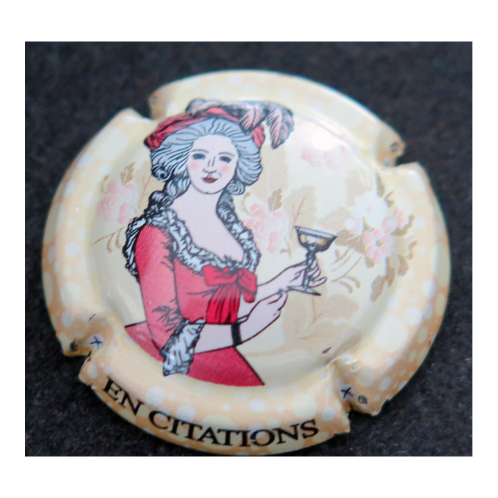 Capsule Muselet de bouteille de champagne GENERIQUE n° 961a Madame de Pompadour