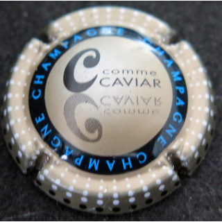 Capsule Muselet de bouteille de champagne GENERIQUE n° 799 C Caviar verso métal