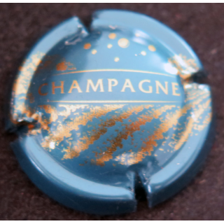 Capsule Muselet de bouteille de champagne GENERIQUE n° 767f Bleu et or