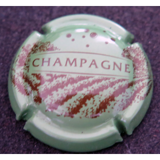 Capsule Muselet de bouteille de champagne GENERIQUE n° 767b Vert et marron
