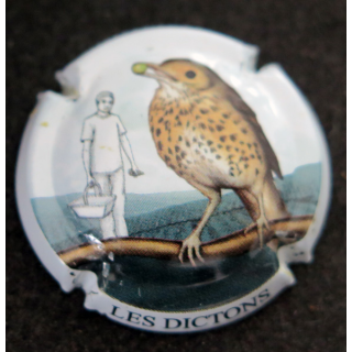 Capsule Muselet de bouteille de champagne GENERIQUE n° 792 le grive qui chante