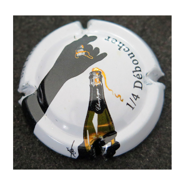 Capsule Muselet de bouteille de champagne GENERIQUE n° 774 1/4 Déboucher