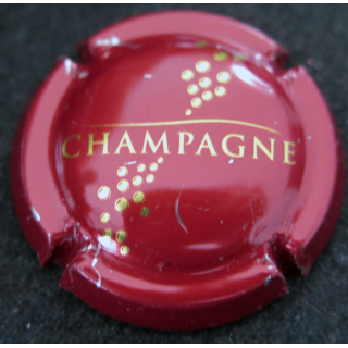 Capsule Muselet de bouteille de champagne GENERIQUE n° 765g Rouge et Or