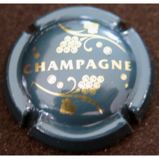 Capsule Muselet de bouteille de champagne GENERIQUE n° 766f Bleu et or