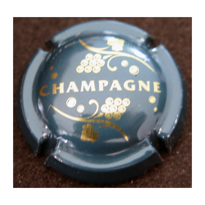 Capsule Muselet de bouteille de champagne GENERIQUE n° 766f Bleu et or