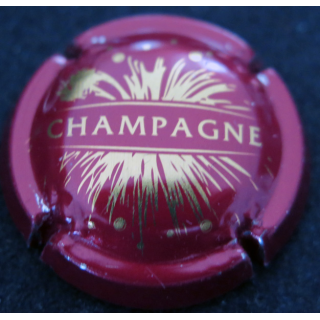 Capsule Muselet de bouteille de champagne GENERIQUE n° 764g Rouge et Or