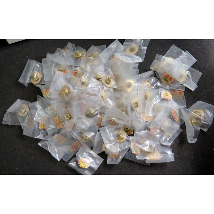 Lot de 80 Pin's identiques Legum Minute Lunor