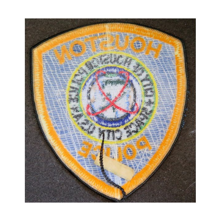 USA : insigne tissu de la Police de Houston 10 x 12 cm