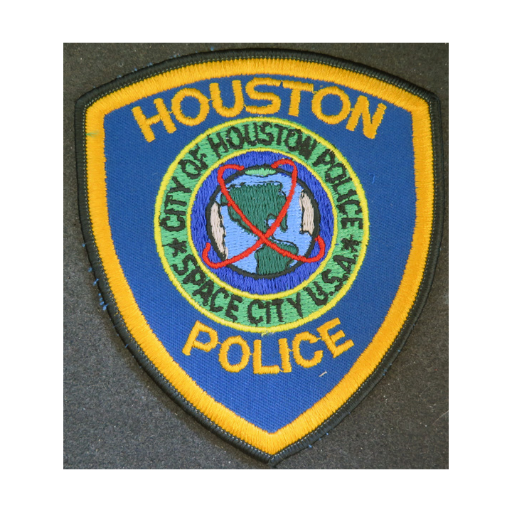 USA : insigne tissu de la Police de Houston 10 x 12 cm