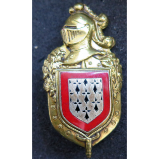 4° LGD Ter Limoges plateau doré Drago Paris et écu émail dos lisse