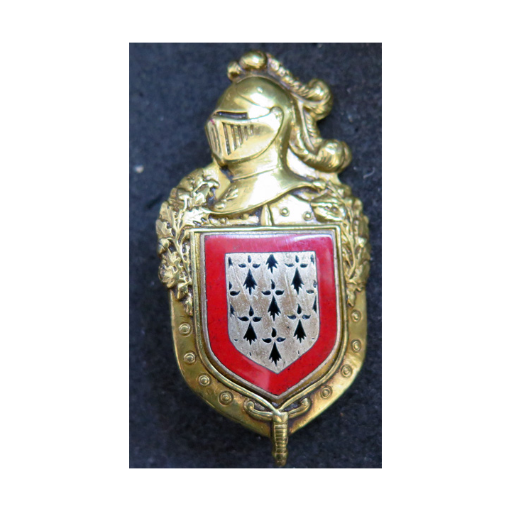 4° LGD Ter Limoges plateau doré Drago Paris et écu émail dos lisse