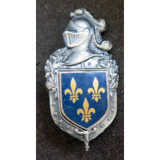 CG Départementale Région parisienne plateau argenté Drago Marne la vallée H. 696 et écu guilloché Drago Paris