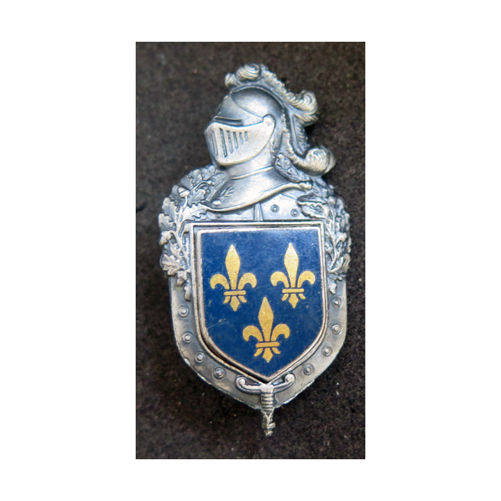 CG Départementale Région parisienne plateau argenté Drago Marne la vallée H. 696 et écu guilloché Drago Paris