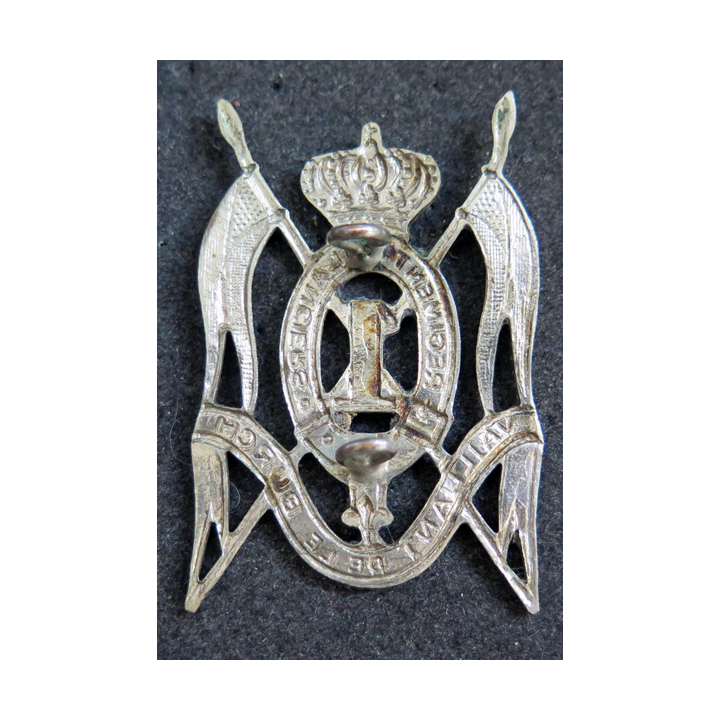 1° RL : Insigne de béret du 1° régiment de lanciers belges