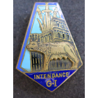 GI INTENDANCE : Groupe d'instruction de l'Intendance de Trèsves Drago G. 905 en émail