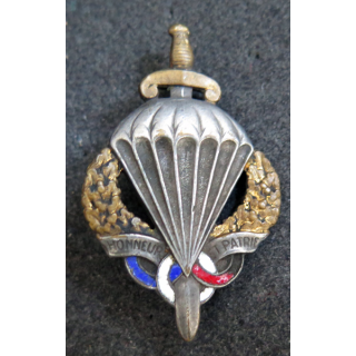 PMP PARA TYPE 1 : Brevet de la préparation militaire parachutiste Type 1 Drago H. 597en émail