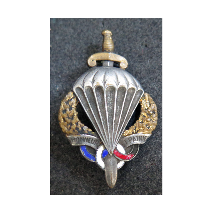 PMP PARA TYPE 1 : Brevet de la préparation militaire parachutiste Type 1 Drago H. 597en émail