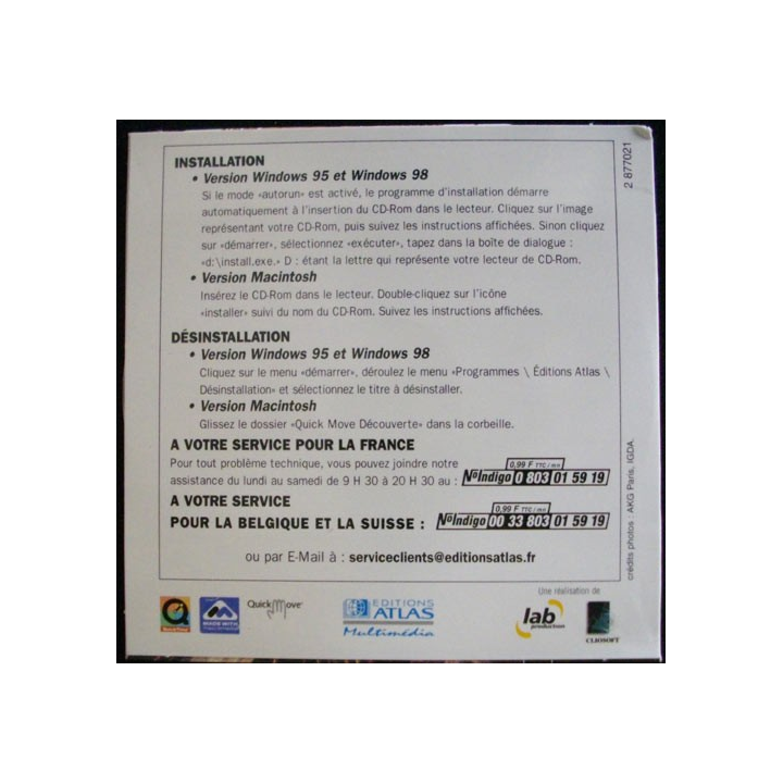  CD ROM MAC PC : Les Guerres de religion éditions Atlas
