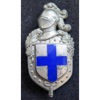9° légion de Gendarmerie mobile de Marseille plateau argenté Arthus Bertrand Louis del et écu lisse en émail