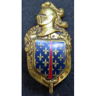1° légion de Gendarmerie mobile de Arcueil plateau doré Drago Paris H. 696 écu Drago Paris