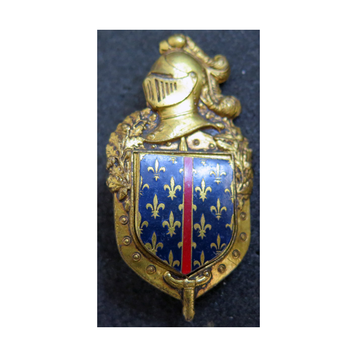 1° légion de Gendarmerie mobile de Arcueil plateau doré Drago Paris H. 696 écu Drago Paris
