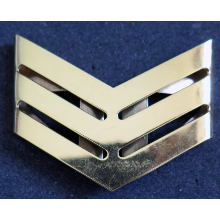 Galon métallique de Sergent-Chef doré métal épais (H à 4,8 cm)