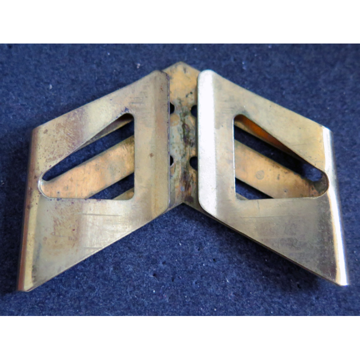 Galon métallique de Sergent-Chef doré métal épais (H à 4,8 cm)