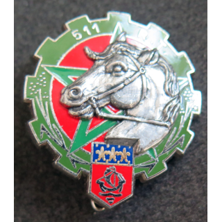 511° RT : insigne métallique du 511° régiment du train de fabrication Delsart G. 2631