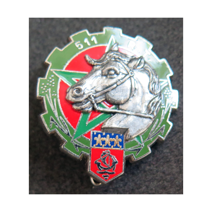 511° RT : insigne métallique du 511° régiment du train de fabrication Delsart G. 2631