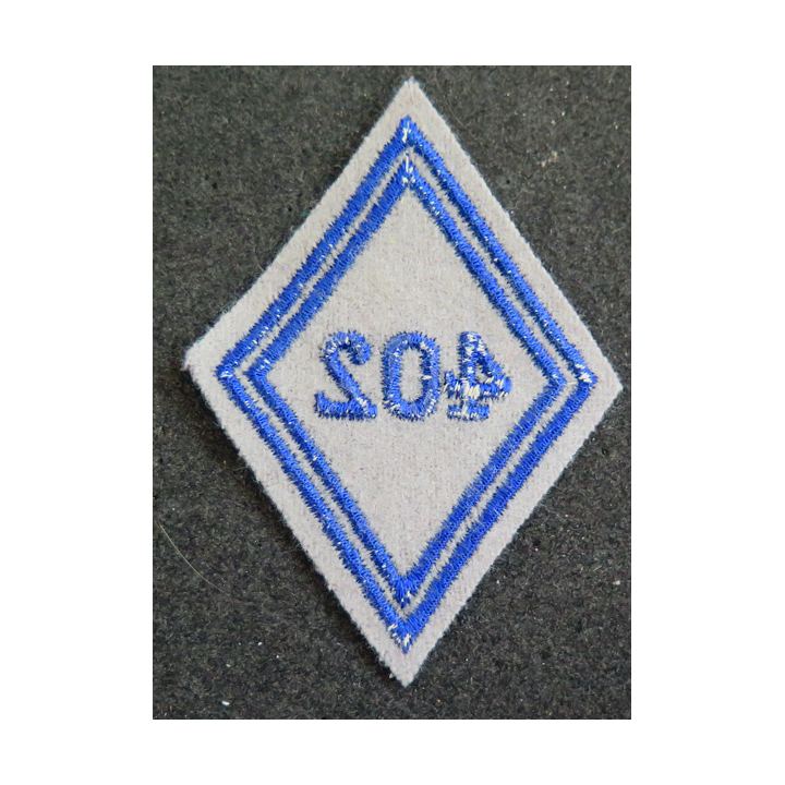 LOSANGE DE BRAS MODÈLE 45 : losange du matériel 402° CRD modèle troupe