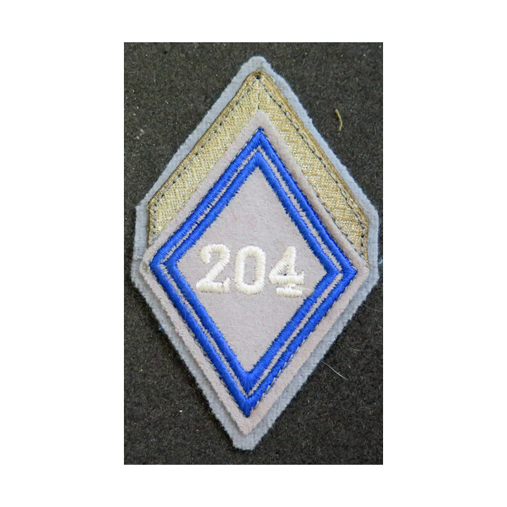 LOSANGE DE BRAS MODÈLE 45 : losange de sergent du matériel du 204° BM Bataillon du matériel (fil)