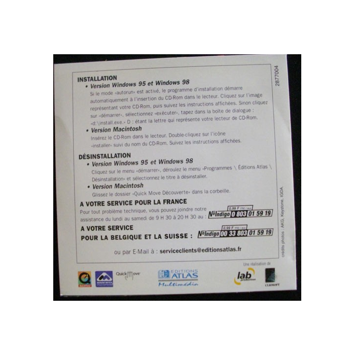  CD ROM MAC PC : Les Grandes découvertes éditions Atlas