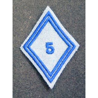 LOSANGE DE BRAS MODÈLE 45 : losange du 5°CRD Compagnie de réparation divisionnaire du matériel modèle troupe
