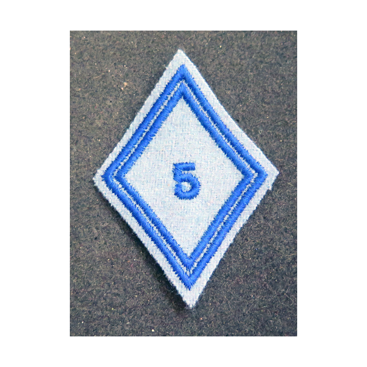 LOSANGE DE BRAS MODÈLE 45 : losange du 5°CRD Compagnie de réparation divisionnaire du matériel modèle troupe
