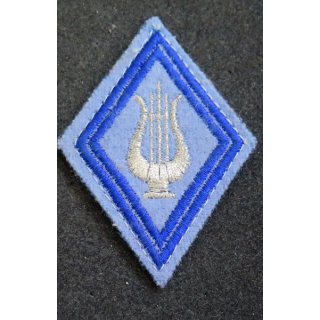 LOSANGE DE BRAS MODÈLE 45 : losange de la Musique du service du matériel modèle sous-officier (laminette)