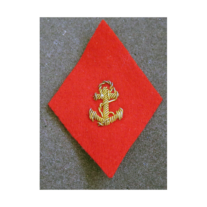 LOSANGE DE BRAS MODÈLE 45 : losange du SMBC service du Matériel et des bâtiments coloniaux officier cannetille