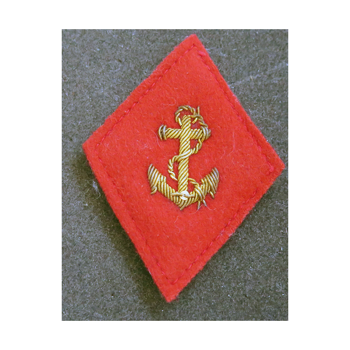 LOSANGE DE BRAS MODÈLE 45 : losange du SMBC service du Matériel et des bâtiments coloniaux officier cannetille