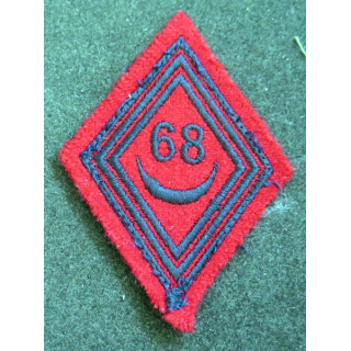 LOSANGE DE BRAS MODÈLE 45 : losange du 68° RA régiment d'artillerie AFN modèle troupe