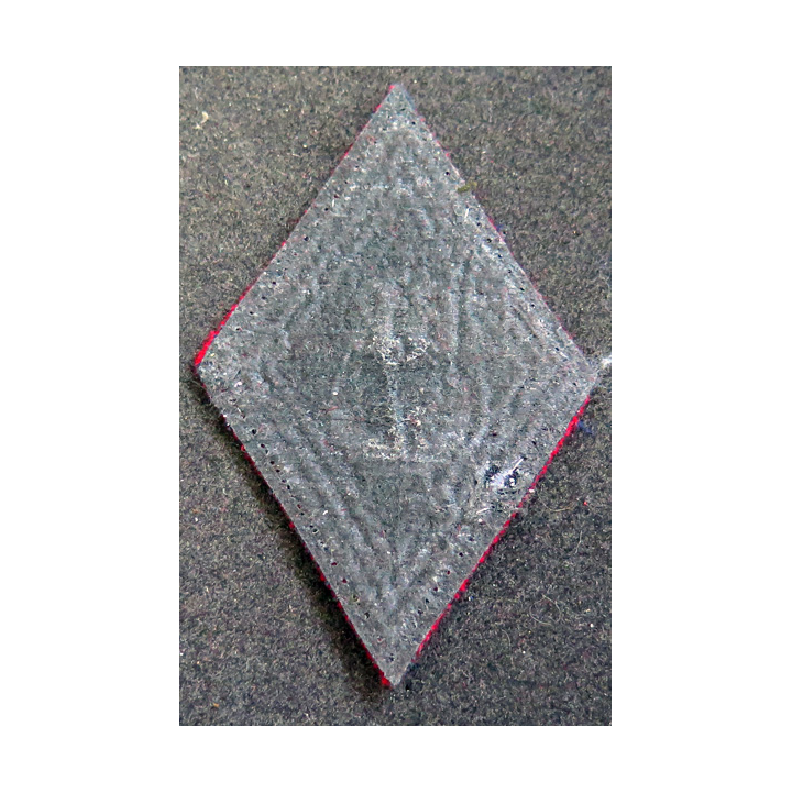 LOSANGE DE BRAS MODÈLE 45 : losange du 62° RAA régiment d'artillerie d'Afrique AFN modèle sous-officier (laminette)