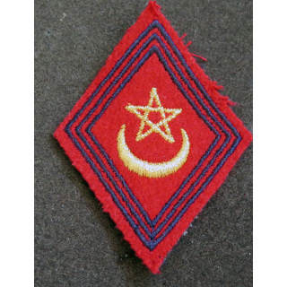 LOSANGE DE BRAS MODÈLE 45 : losange du régiment d'artillerie d'Afrique AFN sans unité modèle sous-officier (laminette)