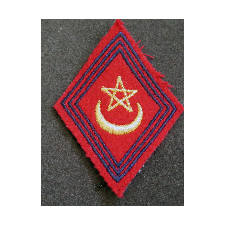 LOSANGE DE BRAS MODÈLE 45 : losange du régiment d'artillerie d'Afrique AFN sans unité modèle sous-officier (laminette)