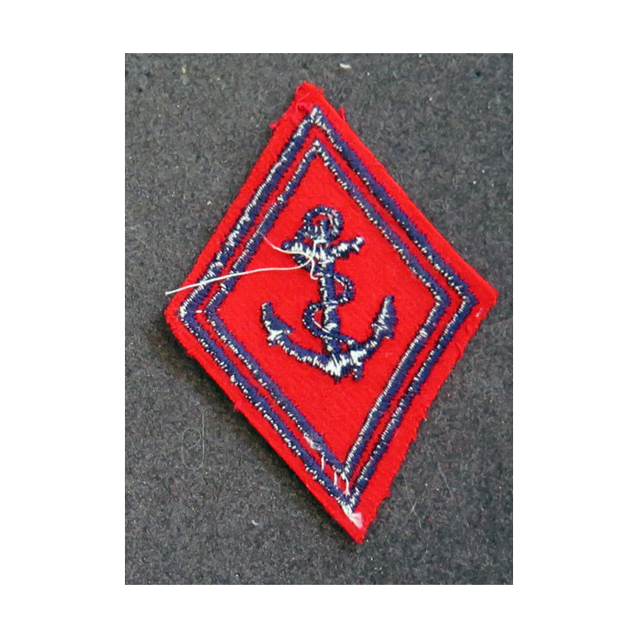 LOSANGE DE BRAS MODÈLE 45 : losange de l'artillerie coloniale / de Marine modèle troupe
