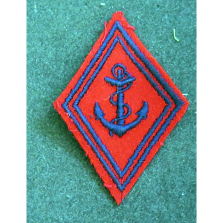 LOSANGE DE BRAS MODÈLE 45 : losange de l'artillerie coloniale / de Marine modèle troupe