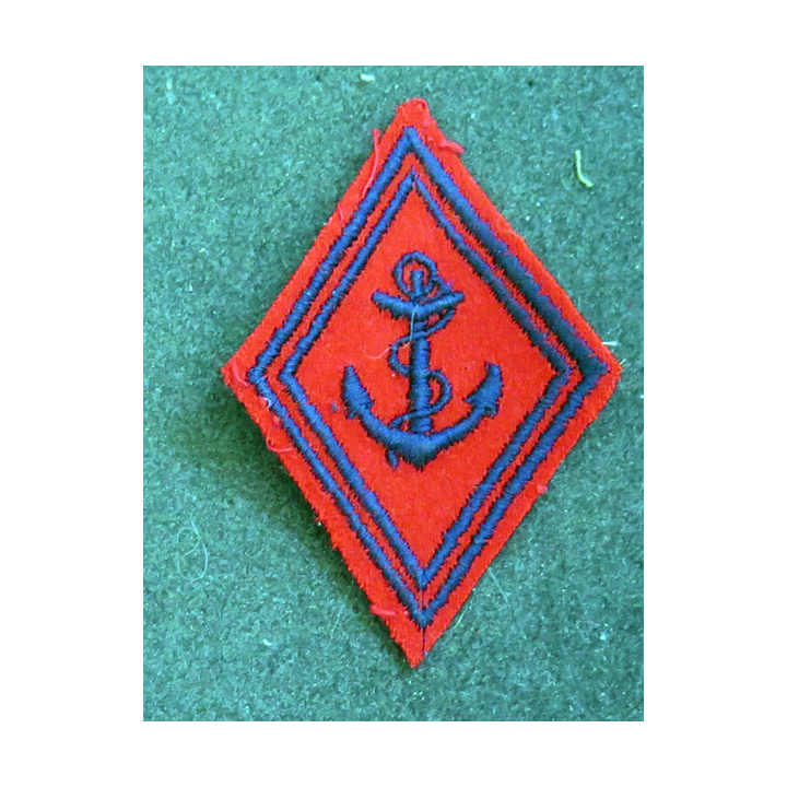 LOSANGE DE BRAS MODÈLE 45 : losange de l'artillerie coloniale / de Marine modèle troupe